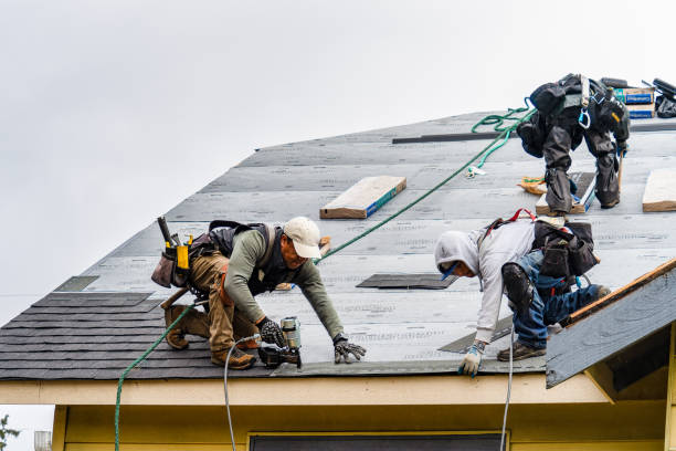 Professional Roof Replacement technician working in Delmont, PA